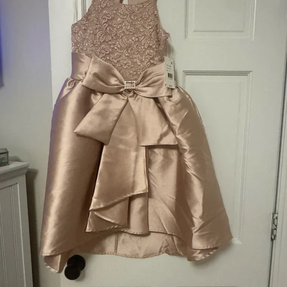 Honey and Rosie | Dresses | Honey And Rosie Gold Aline Halter Dress For  Weddings | Poshmark